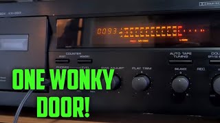 Repairing a Broken Door on a Yamaha KX-393 Cassette Deck 🎵