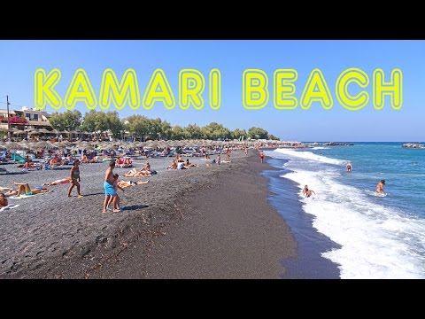 Kamari Beach - Santorini 4K