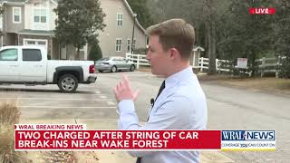 New arrests made in Wake County car break-ins