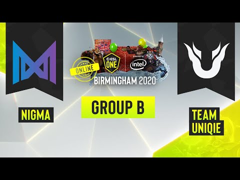 Dota2 - Team Nigma vs. Team Unique - Game 2 - ESL One Birmingham 2020 - Group B - EU
