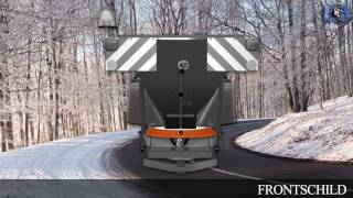 Profi posýpač DEXWALL PSK 1200 - Záber 1-12m