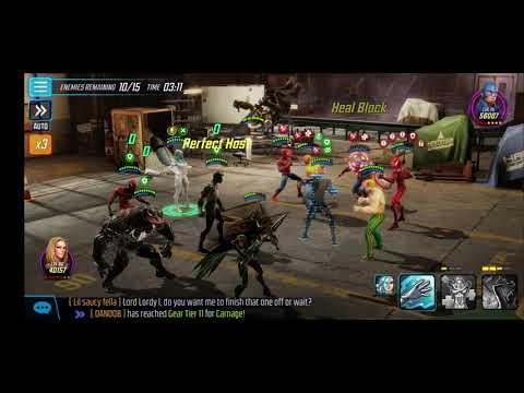 MSF : U7 first boss node -  Symbiotes, Emma and Hela take down