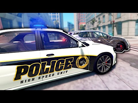 STREET RACE CAUSES A POLICE CHASE! - BeamNG Drive Multiplayer Mod Gameplay