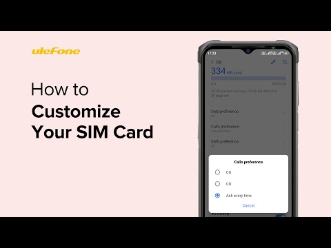 How to Customize Your SIM Card on your Ulefone Smartphone