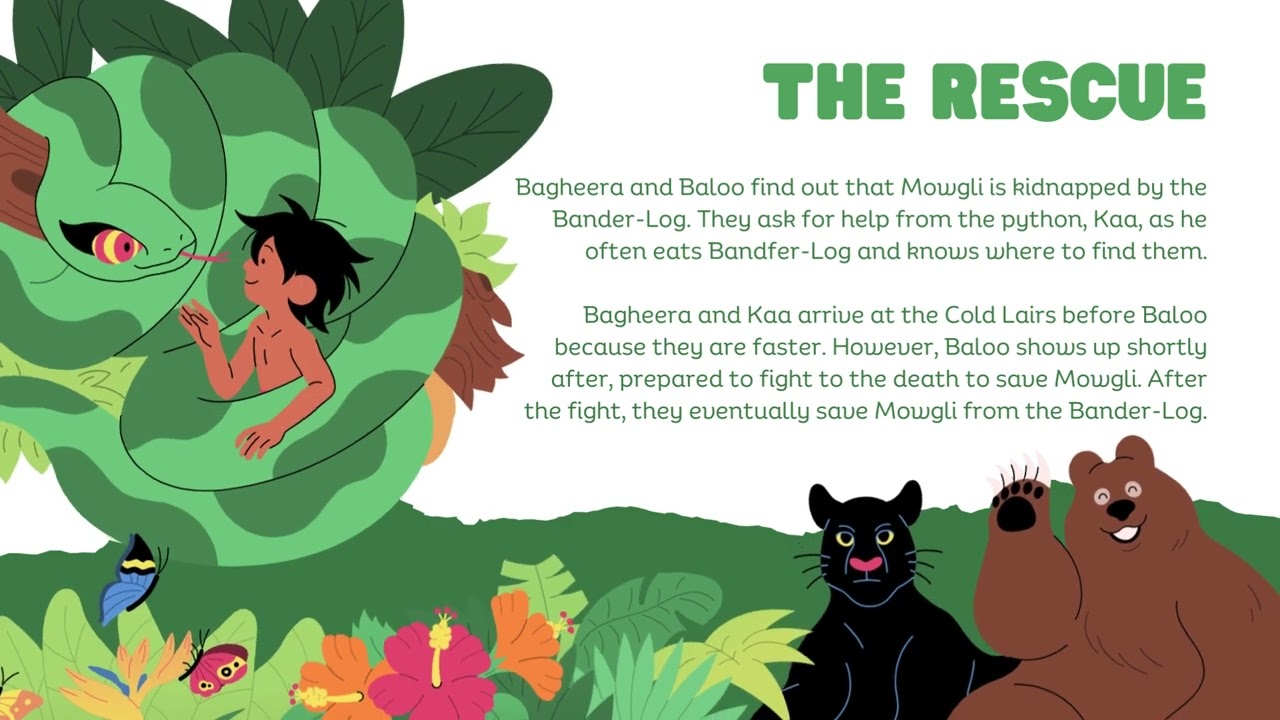 Discover the epic tale of Mowgli, the man-cub raised by wolves in the heart of the Indian jungle! 🌳🐾