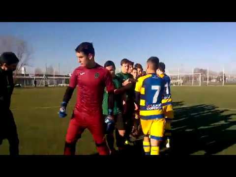 Under 15 Parma-Pordenone (allenamento congiunto), ingresso, cerimoniale e calcio inizio