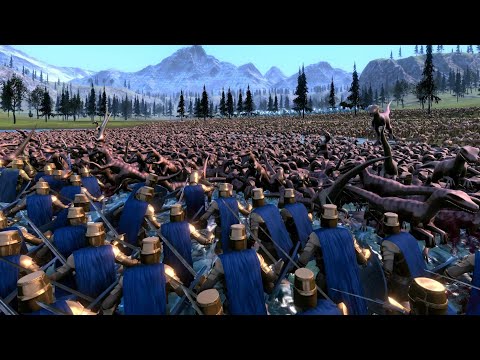 10,050 Velociraptor+Robotic T-Rex vs. 3,000 Golden Knight - UEBS