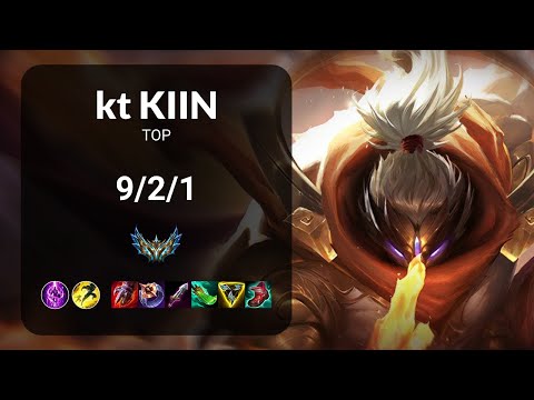 kt Kiin Jax vs Aatrox TOP - KR CHALLENGER Patch 14.3