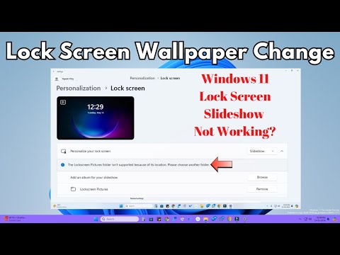 How to change lock screen wallpaper | Windows 11 Lockscreen Slideshow