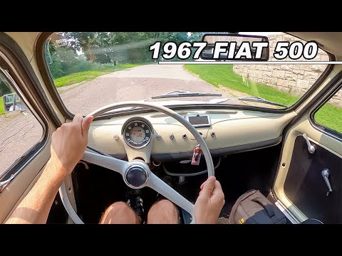 1967 Fiat 500 - The 17hp Italian City Car You Need To Drive! (POV Binaural Audio)