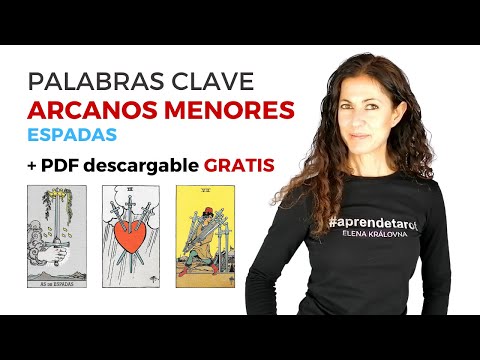 PALABRAS CLAVE ARCANOS MENORES palo de ESPADAS   Curso de Tarot🔮