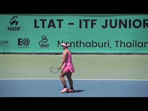 LTAT - ITF JUNIOR J60 GS 2nd Round KamonwanYodpetch[1] VS Mia Hisashi-Morrissey (AUS)