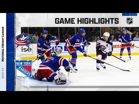 Blue Jackets @ Rangers 3/28 | NHL Highlights 2023