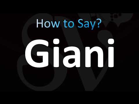 How to Pronounce Giani (CORRECTLY!)