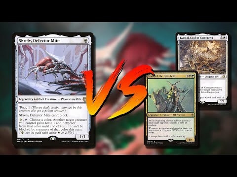 Skrelv Defector Mite vs Nath & Kyodai | 1v1 EDH / CMDR Gameplay on Magic Online