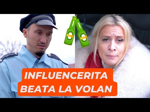 Influencerita beata la volan