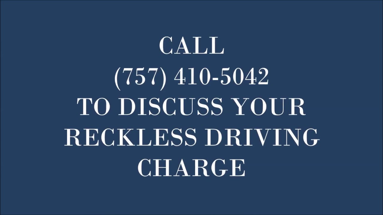 Reckless Driving in Virginia