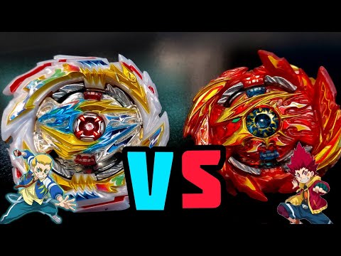 TEMPEST DRAGON vs SUPER HYPERION! DRUM vs HYUGA! Beyblade burst superking/ sparking ベイブレードバースト  超王