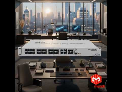Video do produto Switch MikroTik CRS328-4C-20S-4S+RM 28 Portas Gerenciável Rack 1U com 4 SFP+ 10G e Dual Boot RouterOS/SwOS