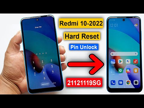 Xiaomi Redmi 10 2022 Hard Reset | Redmi 10 Factory Reset | Redmi 10 (21121119SG) Pin/Pattern Unlock