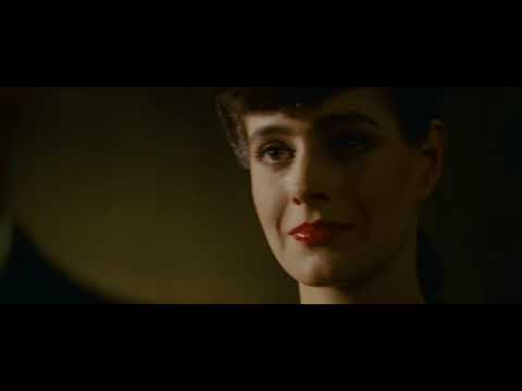 Blade Runner (1982) scene when Rick Deckard (Harrison Ford) met first time Rachael (Sean Young)