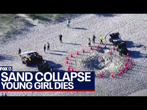 Young girl dies after falling into sand hole at Florida beach