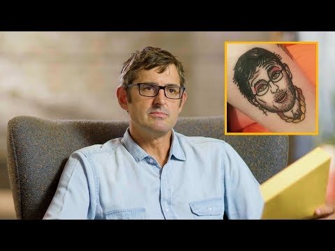 Louis Theroux reacts to tattoos of himself