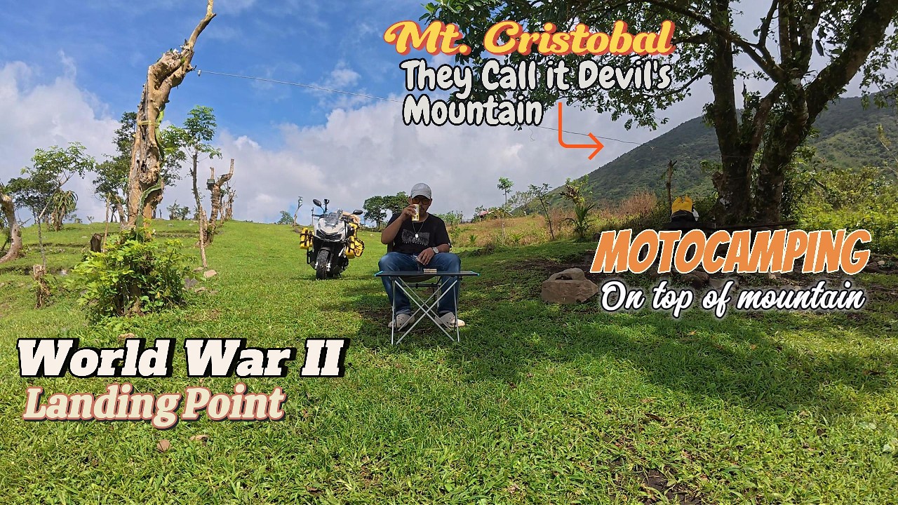 Motocamping on top of mountain @Landing Point