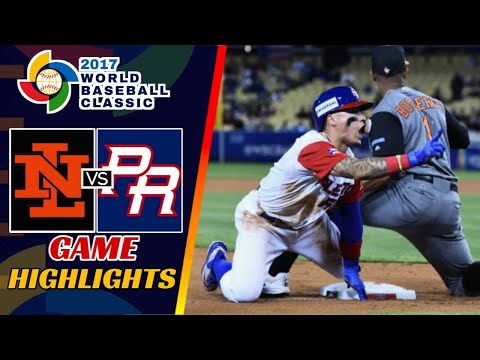 Netherlands vs Puerto Rico | GM 1 | Semifinals Game | 2017 World Baseball Classic