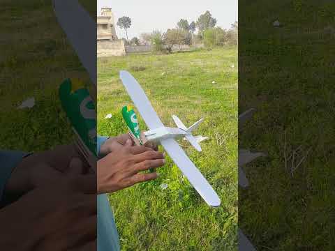 Rubber Band Powered Airplane Make With Thermocole Styrofoam #atic739