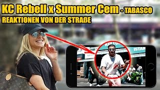 KC Rebell x Summer Cem - TABASCO | LIVE REAKTIONEN VON DER STRAßE #3  - Leon Lovelock