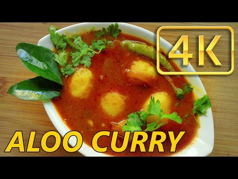 Spicy Dum Aloo Curry with Gravy | South Indian Masala Aloo Curry | 4K