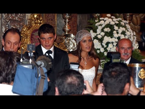 La boda de Joaquín Sánchez y Susana Saborido: escoltados, multitud de personas y posado histórico