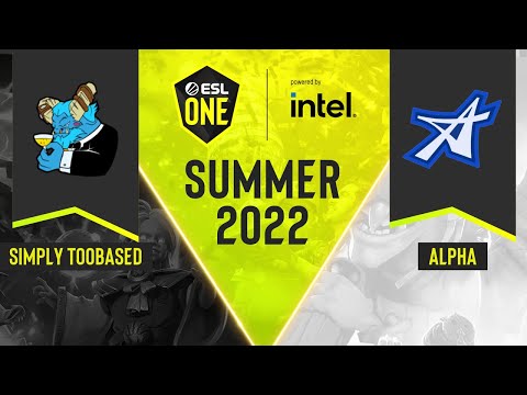Dota2 - simply TOOBASED vs ALPHA - Game 1 - DPC NA Tour 3 - ESL One Summer 2022: Division 2