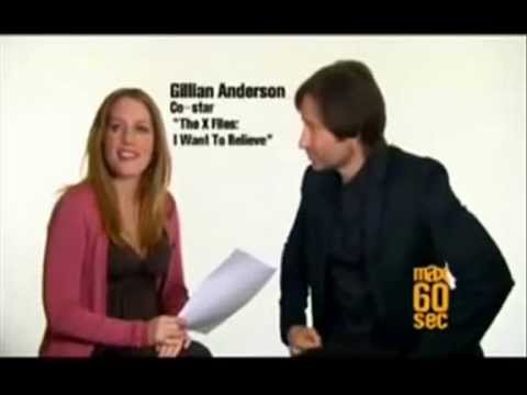 David Duchovny and Gillian Anderson - max 60 sec.