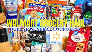 WALMART GROCERY HAUL - COUPONING DOLLAR GENERAL - DORM HAUL 25'