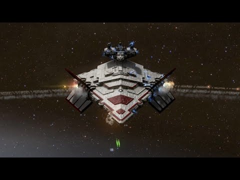 Victory-class Star Destroyer vs Sabaoth Destroyer - Star Wars: Empire At War Remake NPC Battle