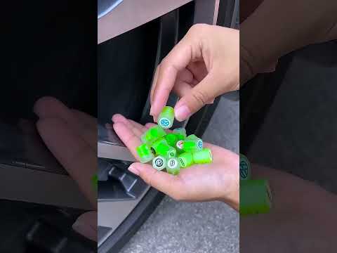 Product Link in Bio ( # 1513 )  @MaviGadgets ▶️ 4PCS Luminous Car Valve Caps