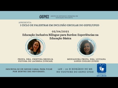 I Ciclo de Palestras em Inclusão escolar do GEPEI/UFGD