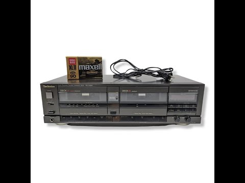 Vintage TECHNICS RS T330R AUTO REVERSE STEREO DOUBLE CASSETTE DECK