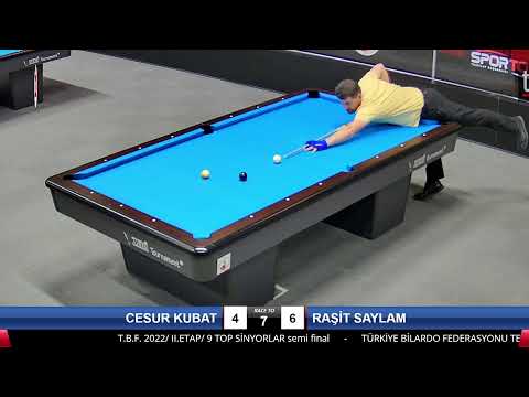 CESUR KUBAT & RAŞİT SAYLAM Bilardo Maçı - 