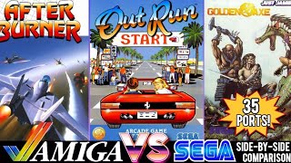Sega Arcade Games on the Amiga - Side-by-Side Comparison #amiga #commodoreamiga #amigagames 