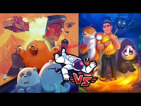 🧠 We Bare Bears Match3 Repairs Vs. Wildscapes 🍕 🎭 Android