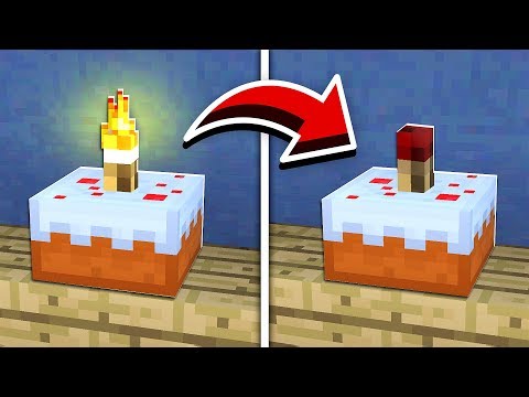 EYstreem - How to Make WORKING CAKE CANDLES in Minecraft! (NO MODS!)