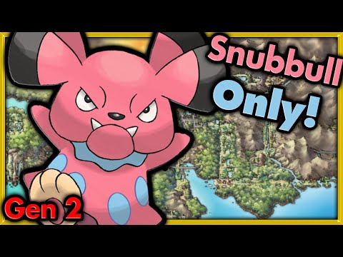 Can I Beat Pokemon Gold with ONLY Snubbull? 🔴 Pokemon Challenges