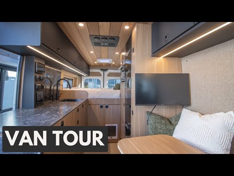 VAN TOUR | Luxury Cozy Design + FULLY Loaded Promaster!