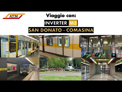 Viaggio sulla M3 di Milano da SAN DONATO a COMASINA!