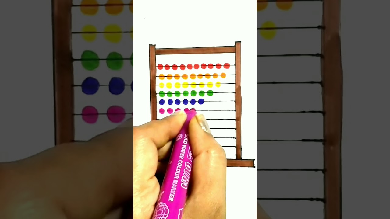 1,2,3,4,5,6,7,8,9,10#1 to 10 count # abacus 🧮 drawing # learning # revars video #viral#shorts