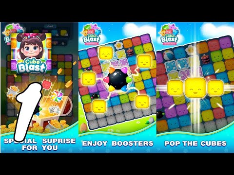 Cube Blast Gameplay Walkthrough #1 - level 1 ~ 11 (Android, IOS)
