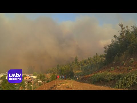 Bajan Alerta Roja por incendios en Galvarino